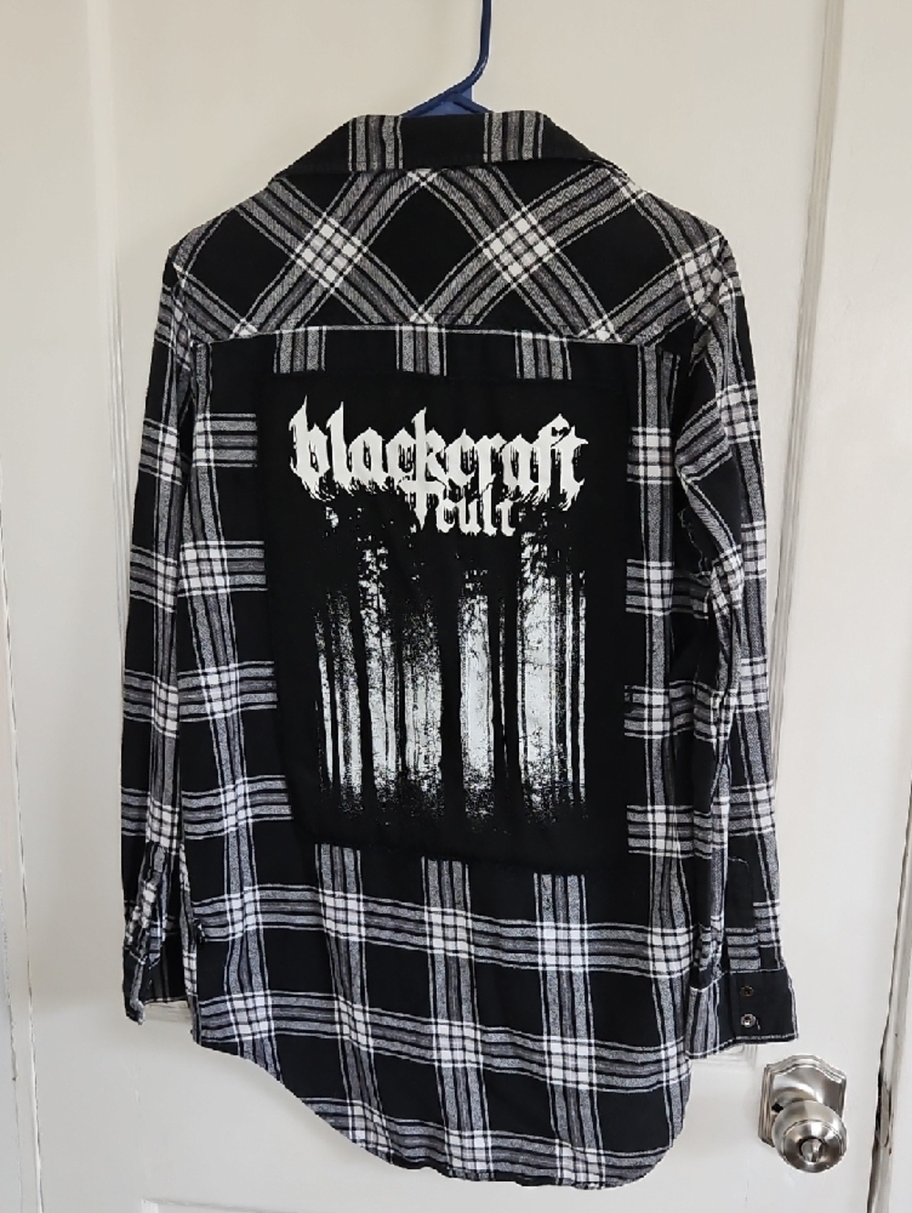 Blackcraft Cult Men's Black & White Plaid Button-Down Shirt